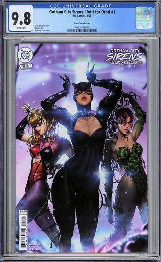 Gotham City Sirens: Unfit For Orbit #1 - Cover C -  Kyuyong Eom Variant - CGC 9.8!