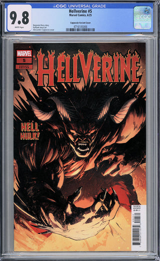 Hellverine #5 - Cover B - Alessandro Cappuccio Spoiler Hell Hulk Variant - CGC 9.8!