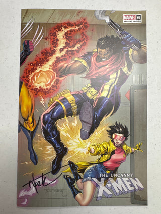 UNCANNY X-MEN #6 UNKNOWN COMICS TYLER KIRKHAM EXCLUSIVE VARIANT - SIGNED BY TYLER KIRKHAM!
