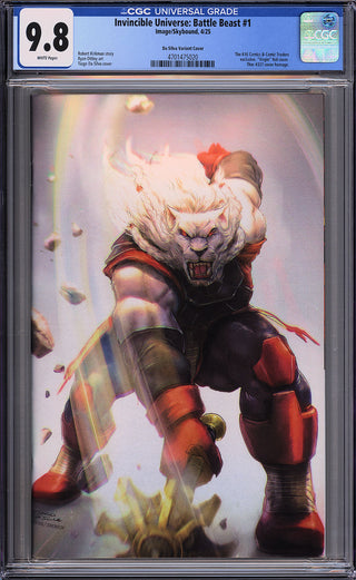 Invincible Universe: Battle Beast #1 - 616 Comics - Comic Traders Tiago da Silva Virgin Foil Exclusive - CGC 9.8!