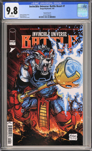 Invincible Universe: Battle Beast #7 - Cover B - Todd McFarlane Annalisa Leoni Variant - CGC 9.8!