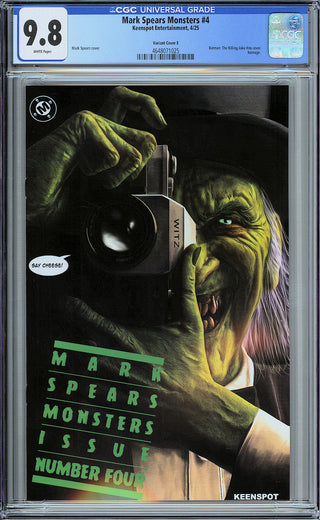 Mark Spears Monsters #4 - Cover E - Killing Joke Homage Variant - CGC 9.8!
