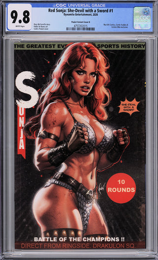 Red Sonja: She-Devil With A Sword #1 - 616 Comics Cedric Poulat Variant A - CGC 9.8!