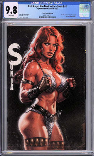 Red Sonja: She-Devil With A Sword #1 - 616 Comics Cedric Poulat Virgin Variant B - CGC 9.8!