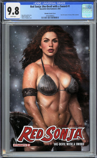 Red Sonja: She-Devil With A Sword #1 - 616 Comics & Comics Elite Shikarri Trade Variant - CGC 9.8!
