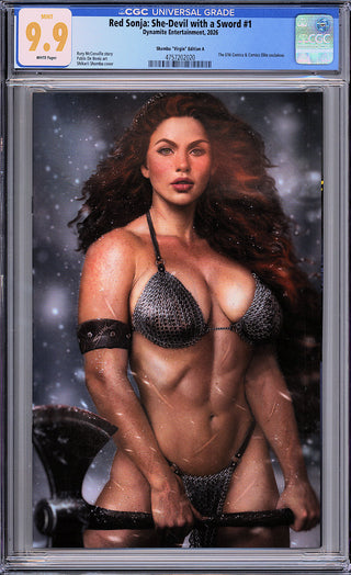Red Sonja: She-Devil With A Sword #1 - 616 Comics & Comics Elite Shikarii Virgin Color Variant A - CGC 9.9!