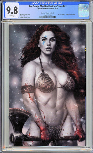 Red Sonja: She-Devil With A Sword #1 - 616 Comics & Comics Elite Shikarii Virgin Spot Color Variant B - CGC 9.8!