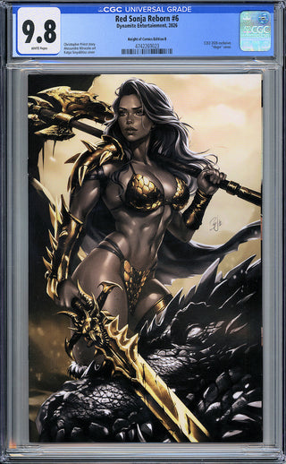 Sonja Reborn #6 - Knight of Comics C2E2 Katya Sinyukhina Virgin Variant B - CGC 9.8!