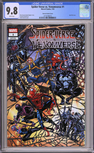 Spider-Verse vs. Venomverse #1 - Cover D - Javier Garron Foil Variant - CGC 9.8!