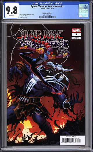Spider-Verse vs. Venomverse #1 - Cover B - Greg Land Variant - CGC 9.8!