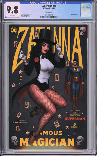 Superman #16 - Cover B - Nathan Szerdy Zatanna Variant - CGC 9.8!