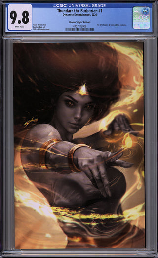 Thundarr The Barbarian #1 - 616 Comics / Comics Elite Shikarri Color Splash Virgin Variant - CGC 9.8!