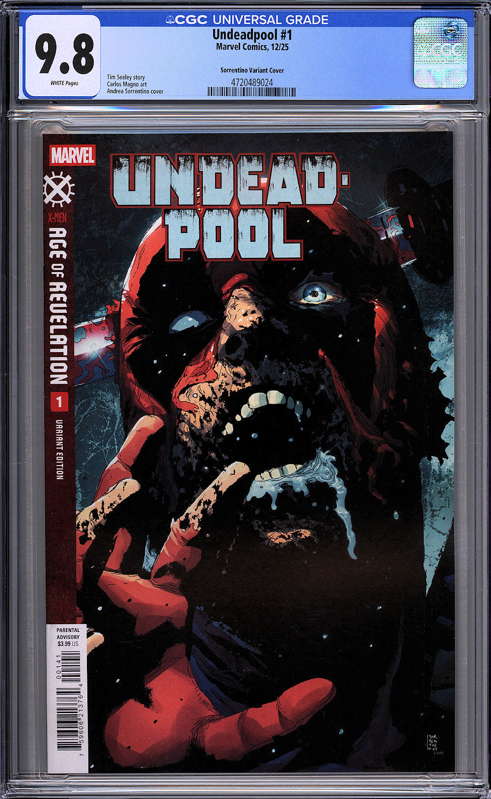 Undeadpool #1 - Cover B - Andrea Sorrentino Variant - CGC 9.8!