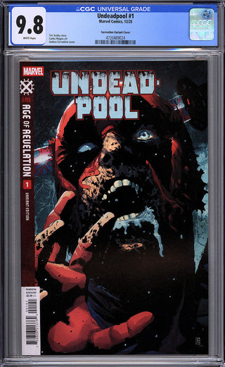 Undeadpool #1 - Cover B - Andrea Sorrentino Variant - CGC 9.8!