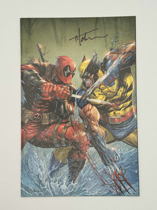 DEADPOOL & WOLVERINE WWIII #2 Unknown Comics Tyler Kirkham Exclusive Virgin Variant - Signed By Tyler Kirkham!