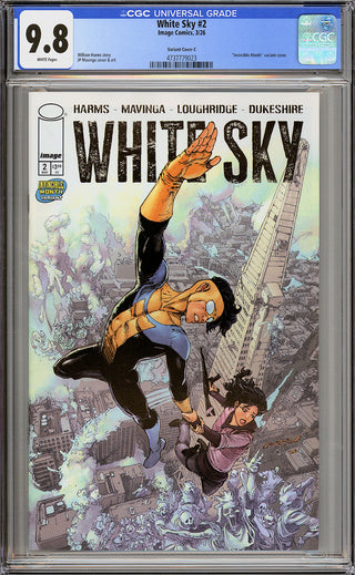 White Sky #2 - Cover C - Jean Paul Mavinga Invincible Team-Up Variant - CGC 9.8!