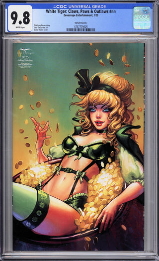 White Tiger: Claws, Paws & Outlaws - Cover J - Sonia Matas - 2025 St Paddy's Day Collectible Cover - CGC 9.8!