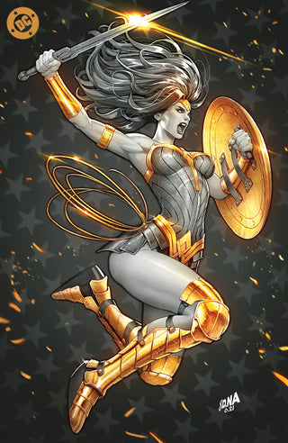 WONDER WOMAN #14 DAVID NAKAYAMA NYCC 2024 BLACK & GOLD EXCLUSIVE VIRGIN FOIL VARIANT